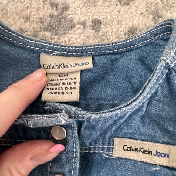 Calvin Klein Baby Girl Western Dress 12M - Picture 3 of 3